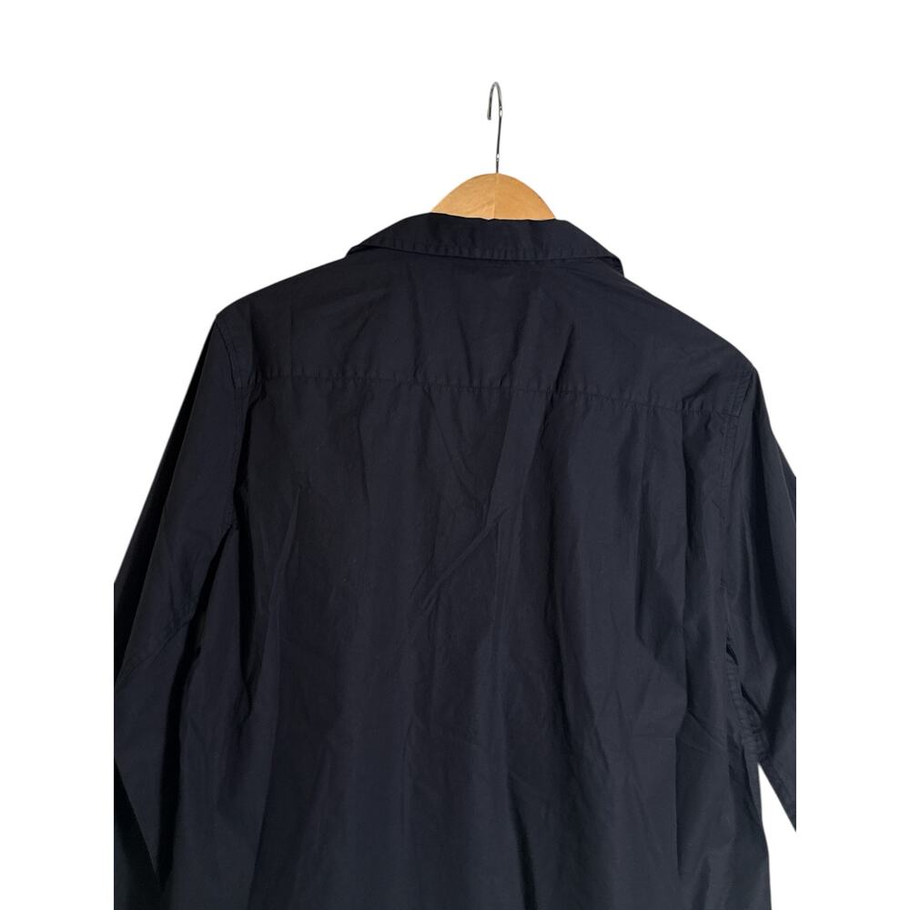 Quince Black 100% Organic Cotton Poplin Button-Up Shirt Women’s Medium NWT - Picture 8 of 10